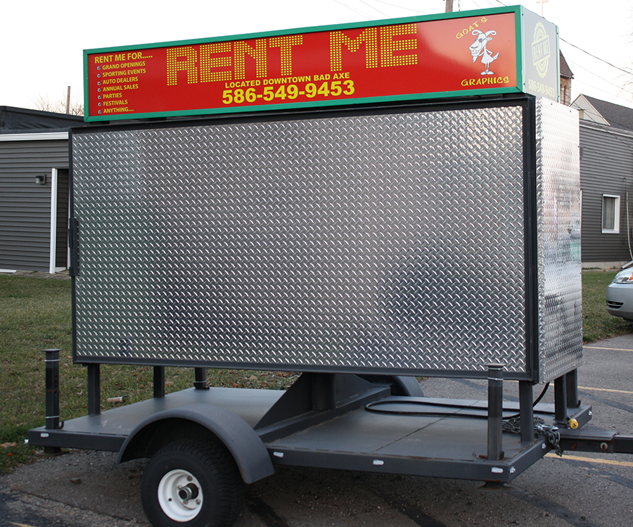 led rent sign